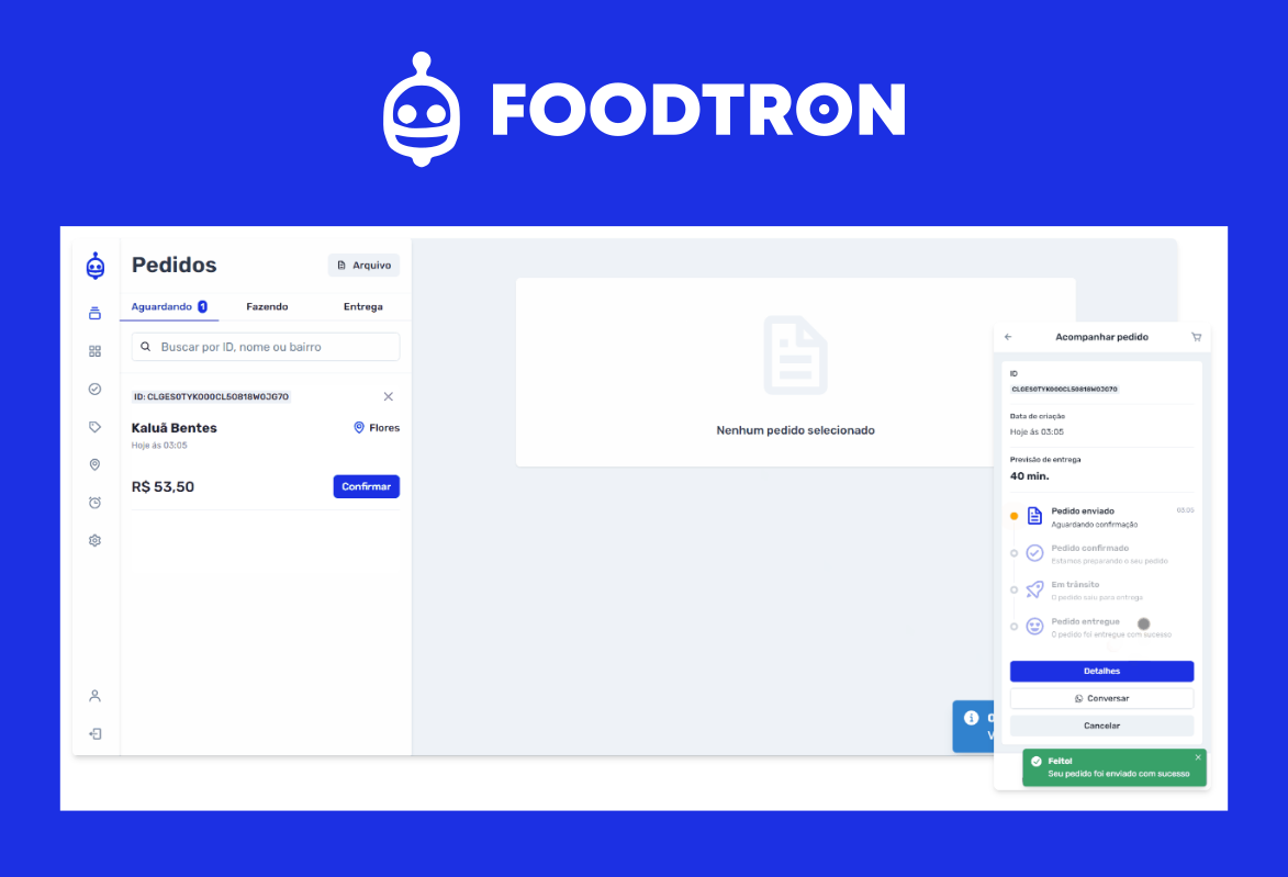 Screenshot do Foodtron